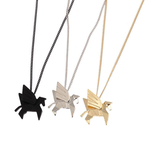 Simply Fashion - Origami Pegasus Necklace