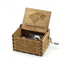 Hand Crank Wooden Music Box