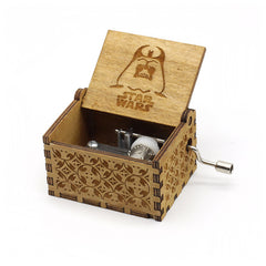 Hand Crank Wooden Music Box