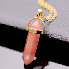 Gold/Silver Plated Opal Pendant Necklace
