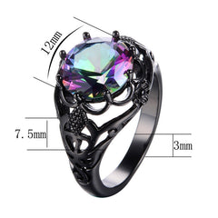 Shining Flower Cubic Zircon Ring