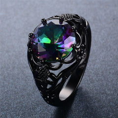 Shining Flower Cubic Zircon Ring