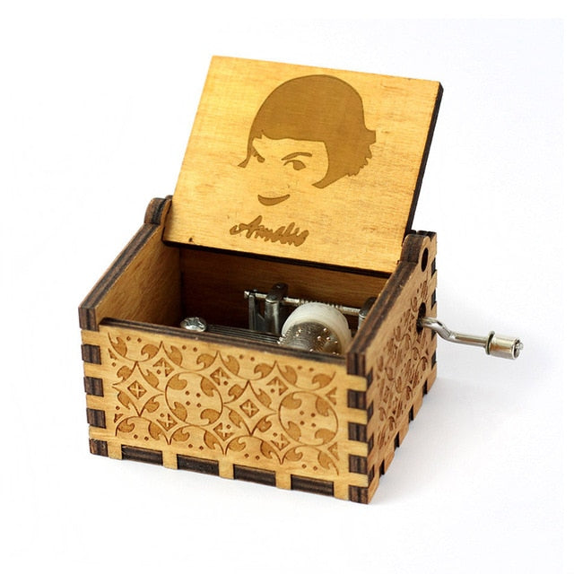 Hand Crank Wooden Music Box