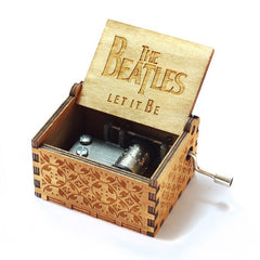 Hand Crank Wooden Music Box