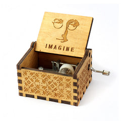 Hand Crank Wooden Music Box