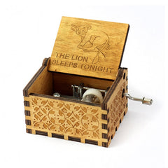 Hand Crank Wooden Music Box