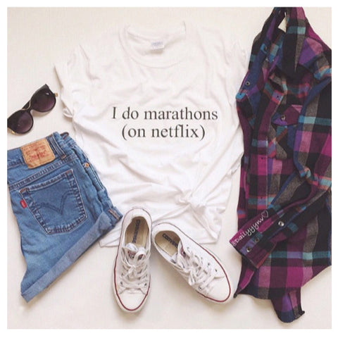 I Do Marathons On Netflix T-Shirt