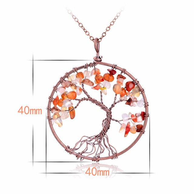 Tree of Life Stone Necklace