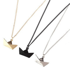 Simply Fashion - Origami Boat Necklace
