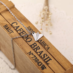 Simply Fashion - Origami Airplane Necklace