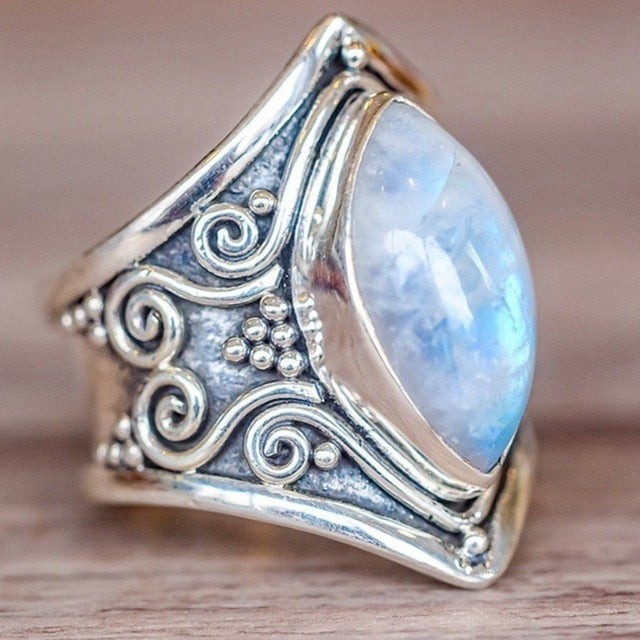 Vintage Moon Opal Ring