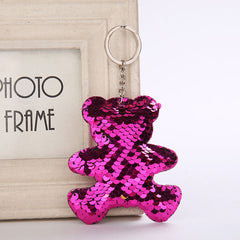 Cute Glitter Sequins Keychain - Unicorns and Mermaids