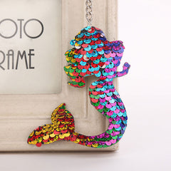 Cute Glitter Sequins Keychain - Unicorns and Mermaids