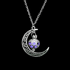 Magical Luminous Stone Moon Necklace - May the stone guide you through darkness.