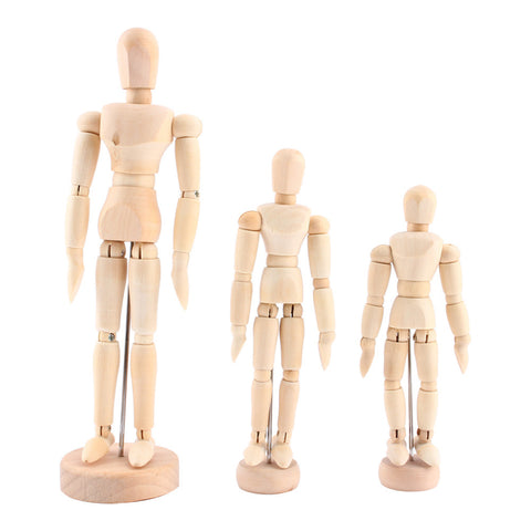 Artist Movable Limbs Wooden Toy