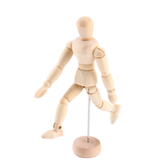Artist Movable Limbs Wooden Toy