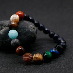 Beautifully Crafted Eight Planets Bead Bracelets--The perfect gift for your love ones!