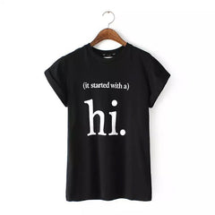 Hi Women Casual T-Shirt