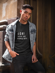 "Ugh!" Short-Sleeve Unisex T-Shirt (Black/Navy)